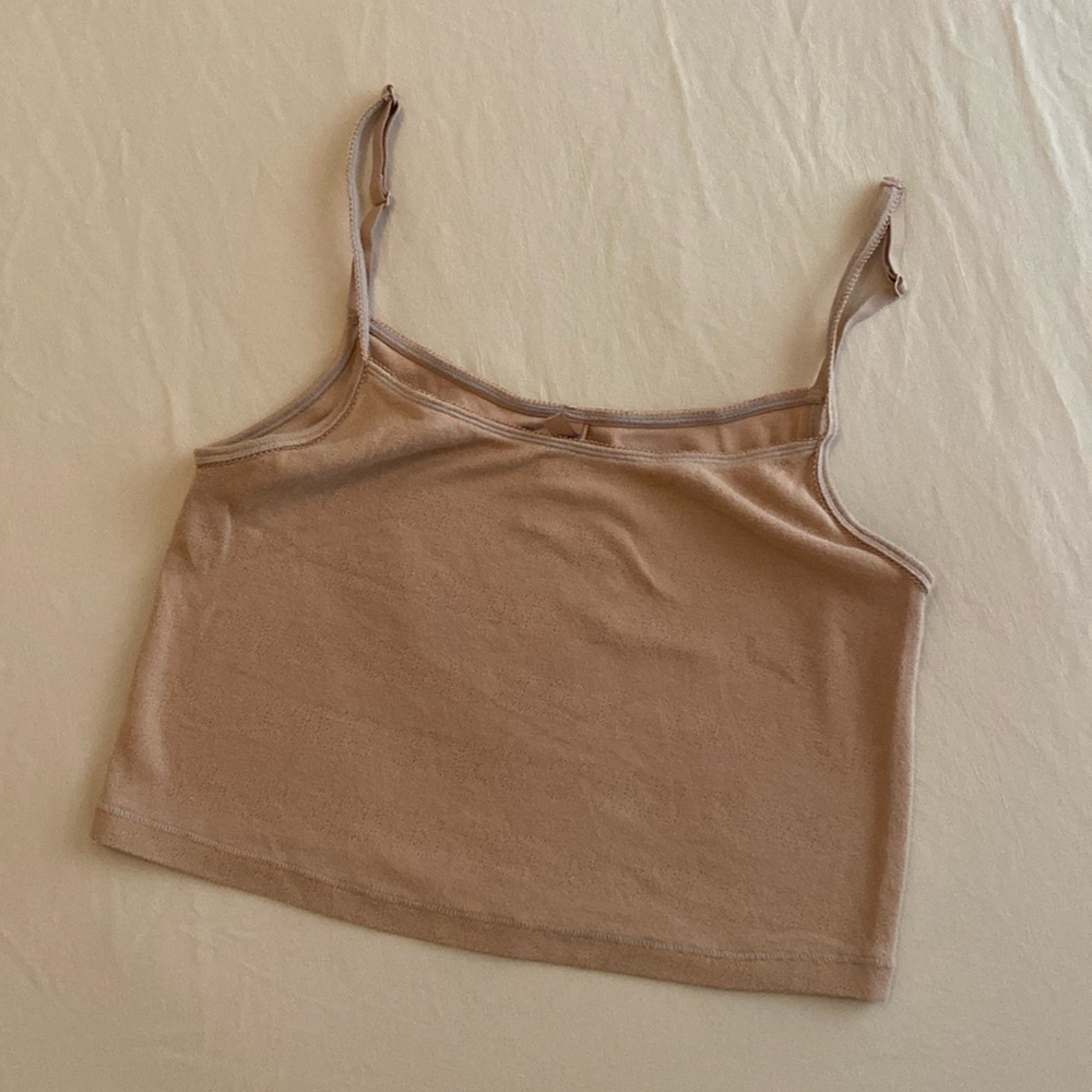 SKIMS sleep crop tank top women’s L